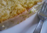 Lime cake with yuzu icing
